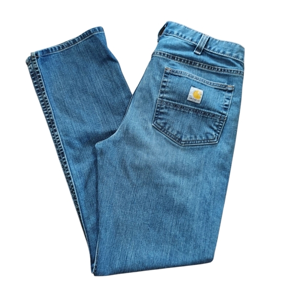 Carhartt Straight Fit Blue Jeans - Picture 1 of 6